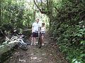 Ross & Elizabeth Jungle Biking at Anse Mamin
